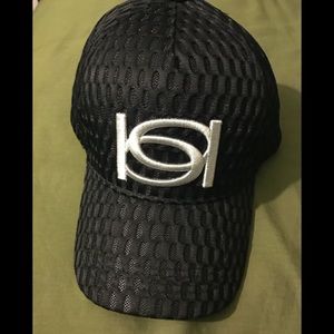 Bebe black and silver hat